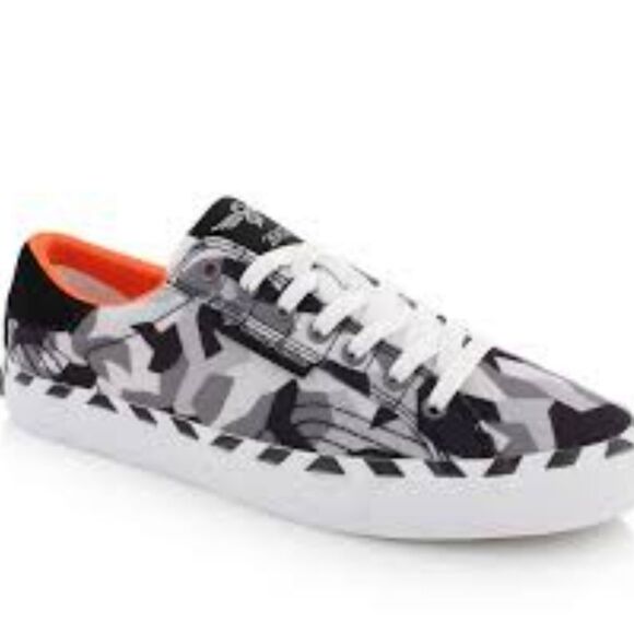 BRAND NEW CREATIVE HELIOS GEOMETRIC CAMOUFLAGE PRINT CANVAS SNEAKER - Picture 14 of 14